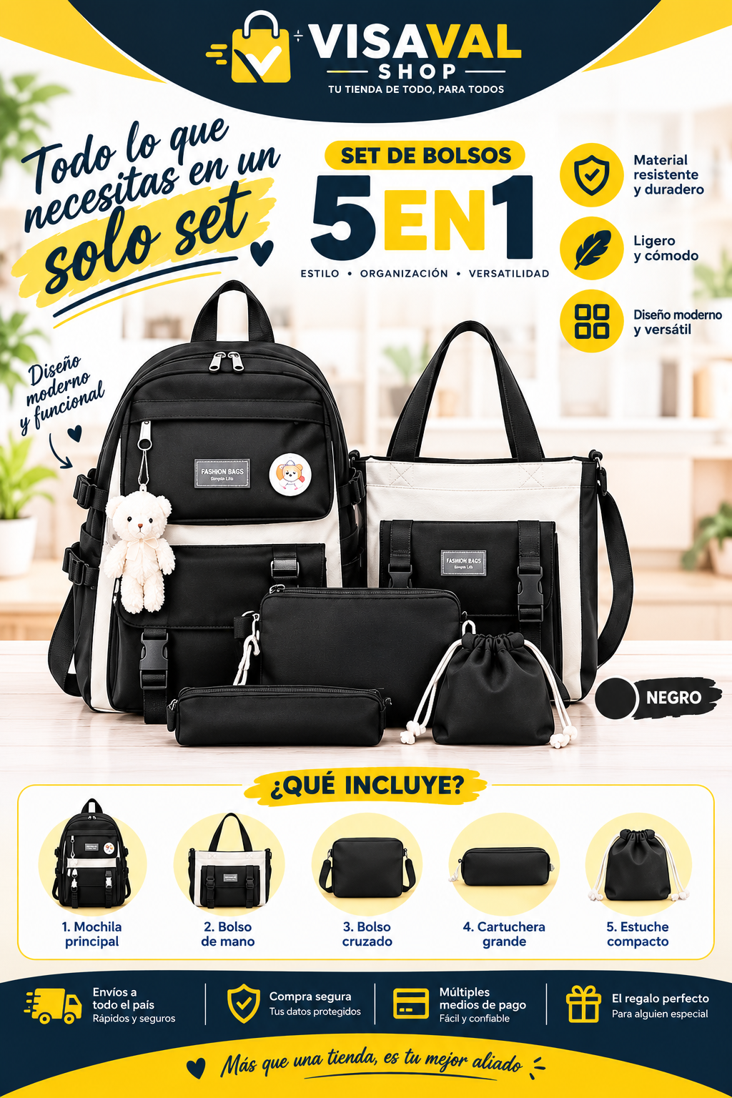 BOLSO KAWAII 5 EN 1