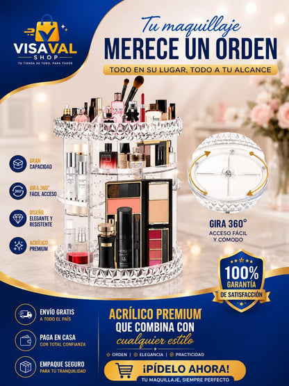 ORGANIZADOR MAQUILLAJE 360°