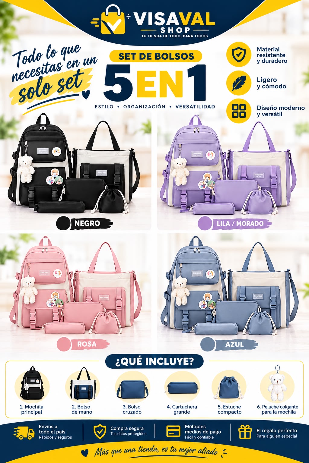 BOLSO KAWAII 5 EN 1
