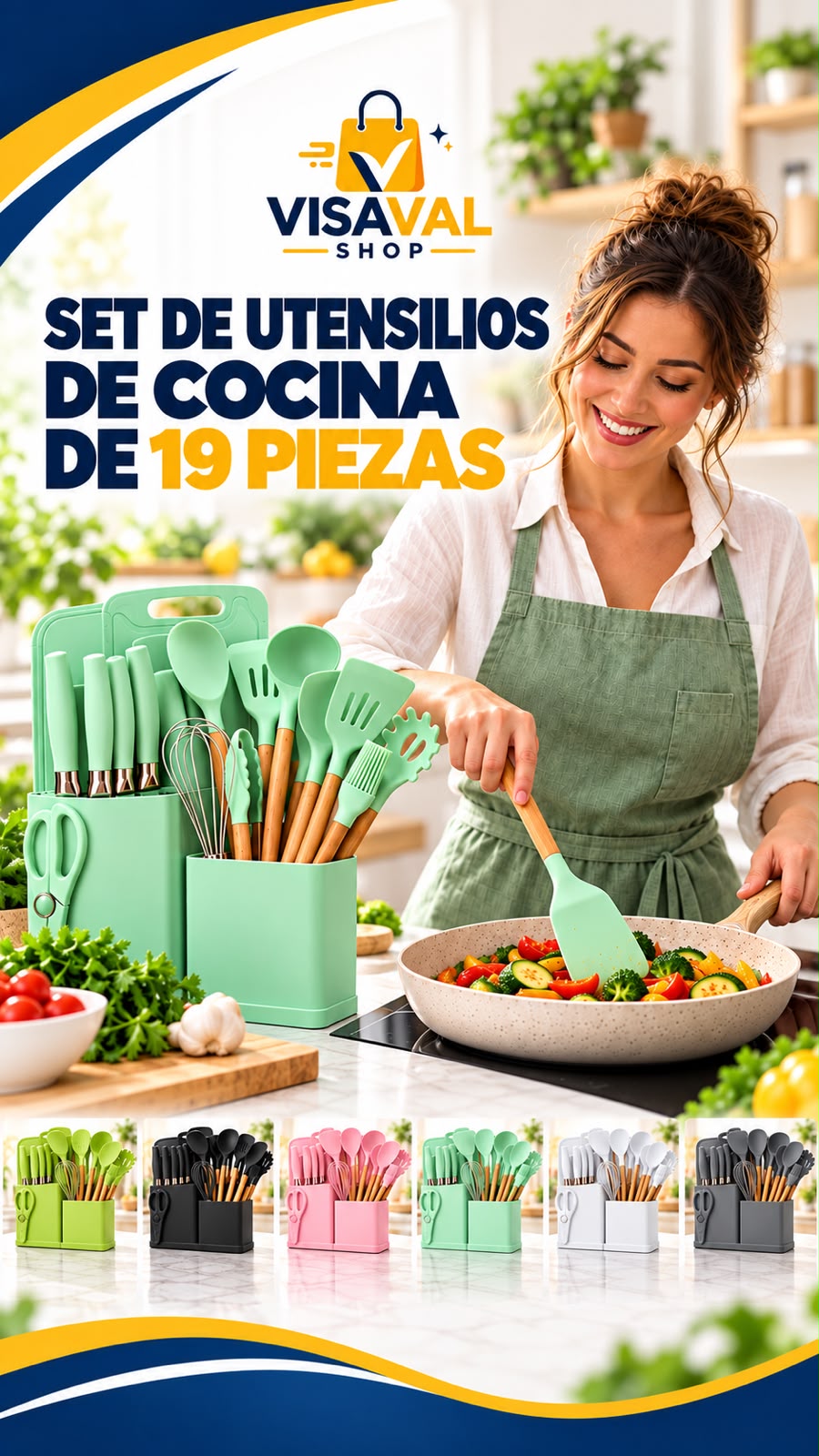 SET UTENSILIOS DE COCINA X19
