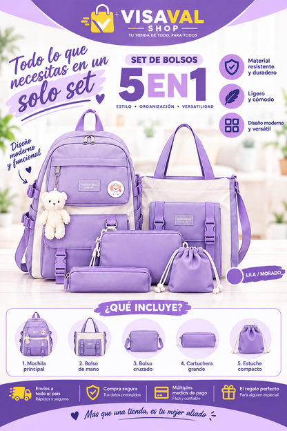 BOLSO KAWAII 5 EN 1
